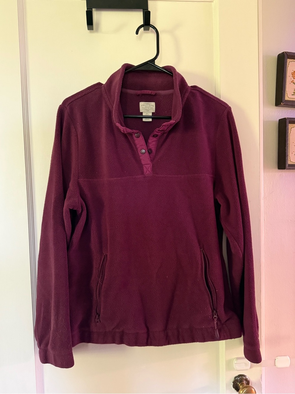 Tea & Urbie Clothing Company Plum Fleece Pullover